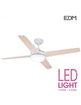 

Ceiling fan model chukotka Wood/White 28w ø blades 132 cm edm