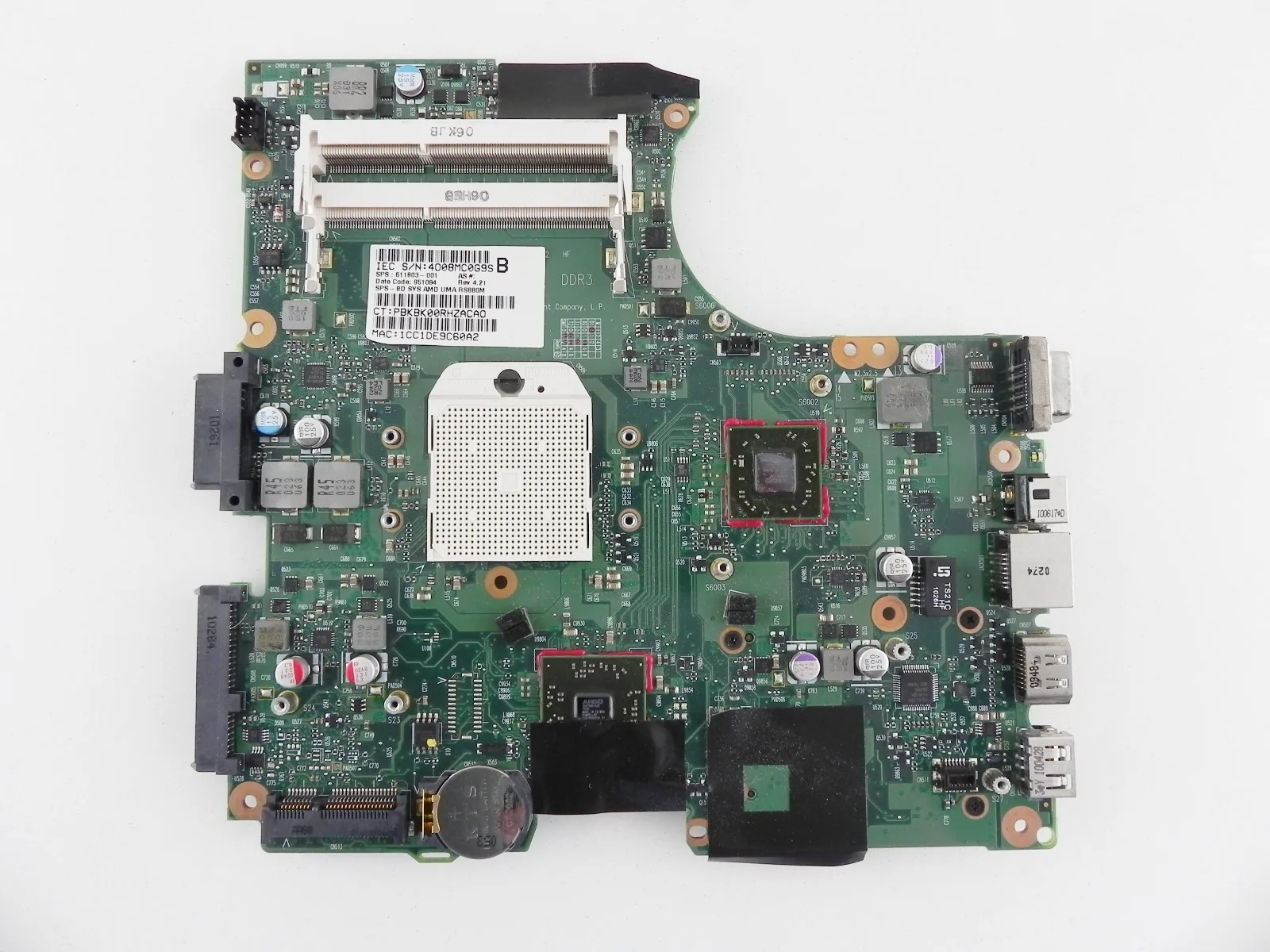 HP 620 625 Motherboard материнская плата нерабочая на запчасти 611803-001 | Компьютеры и офис