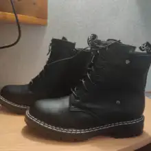AIYUQI-Botas cortas de cuero genuino para mujer, botines de lana cálidos y antideslizantes, para estudiantes, para invierno, 2021