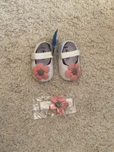 FOCUSNORM-zapatos de cuna para bebés recién nacidos, gancho con forma de flor de algodón, corcho suave, 6 colores + diadema