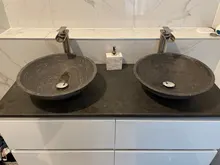 Basin Tap Faucet Mixer Black/antique Amibronz Hot-Cold 8882S