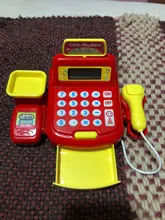 Puzle de juguete para niños, juguete de simulación de Casa de juguete para niña, supermercado, caja registradora, luz eléctrica, juguete multifuncional para padres e hijos