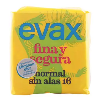 

Normal sanitary pads without wings Fina & Segura Evax (16 uds)