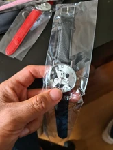 Disney-Reloj de pulsera de cuarzo de Mickey Mouse para niños y niñas, a la moda cronógrafo de estilo coreano, sencillo, resistente al agua, con hebilla