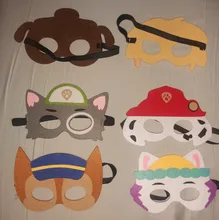 Máscaras de la patrulla canina para fiesta de niños, 10 Uds., Cosplay de fieltro con cuerda, recuerdos de fiesta, suministros de cumpleaños para niños y niñas, regalo para niños, 2020