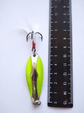 Spinner Spoon Lures Kingdom For Fishing Feather-Hook Hard Baits Metal-Material with Full-Aqueous-Layer