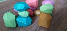 Juguete Montessori de piedras de madera, juego creativo de estilo nórdico de apilamiento de arcoíris, bloques de construcción de equilibrio, juguete para regalo