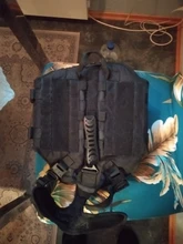 Vest Pouches Pet-Harness Dogs No-Pull Training Molle Military Hiking Tactical Large Medium