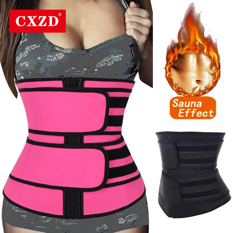 best shapewear for lower belly pooch CXZD Shaperwear Waist Trainer Neoprene Belt Weight Loss Cincher Body Shaper Tummy Control Strap Slimming Sweat Fat Burning belt shapewear for dresses