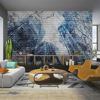 

Wall mural-New York color ink-100x70 cm