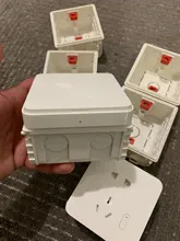 Atlectric-Mounting-Box Socket Cassette-Switch Internal White Hidden 86 Red Concealed