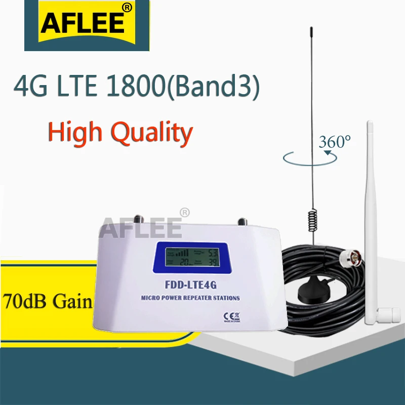 70dB FDD LTE 1800 4G Mobile Signal Booster 2G 4G