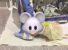 1,4 m 2,0 m ajustable correa de hámster arnés cuerda jerbo de algodón cuerda arnés Collar de guiar por rata ratón mascota hámster correa de jaula