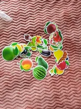 Fresh Vegetables-Stickers Dish-Refrigerator Fruits Kitchen Education Children Cartoon