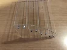 Organizador de exhibición de esmalte de uñas acrílico, 2-3-4-5-6-7 capas, manicura, cosméticos, soporte para presentación de joyería, caja de maquillaje de acrílico transparente