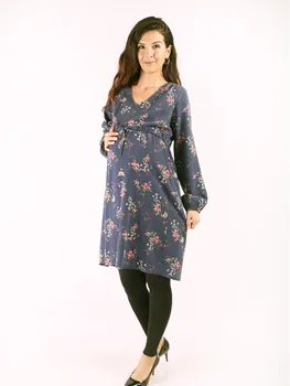 

Maternity Wool Viscose Flower Dress
