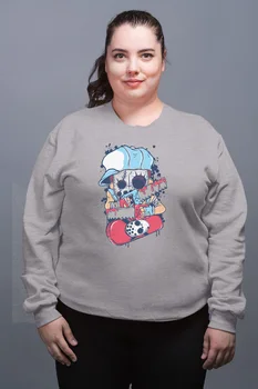 

Angemiel Wear Testereli Serial Killer Gray Female Sweatshirt