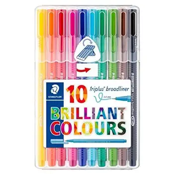 

Pack of 10 pen fiber 0 8 MM colors AssortitiSTAEDTLER8.06