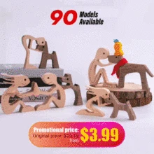 Резьба по дереву для щенков и семьи, украшения для домашнего декора, фигурка, настольное украшение для стола, скульптуры для собак, подарки для любимых питомцев Резьба по дереву для щенков и семьи, украшения для домашнего декора, фигурка, настольное украшение для стола, скульптуры для собак, подарки для любимых питомцев