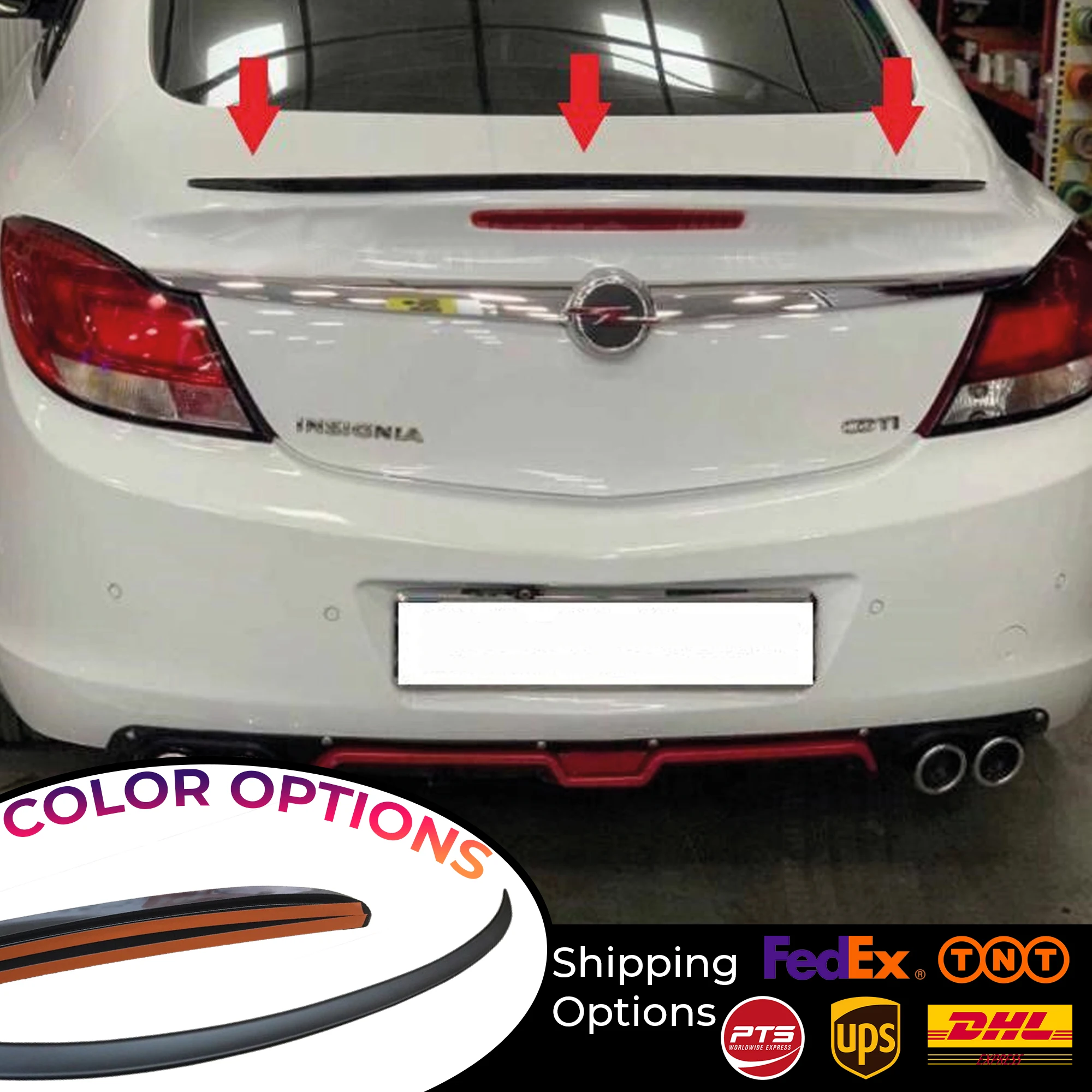 Задний спойлер для Opel фрикционная функция 2008 2009 2010 2011 2012 2013 2014 2016 2017 пластиковый