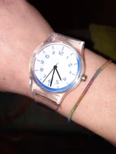 Reloj transparente informal para niños y niñas, relojes de pulsera para niños y niñas