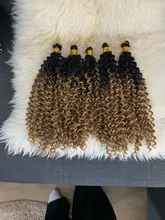 YxCheris-extensiones de cabello trenzado de ganchillo sintético, trenzas onduladas de agua, Rubio, 613 mechones, Freetress Afro kinky Twist a granel