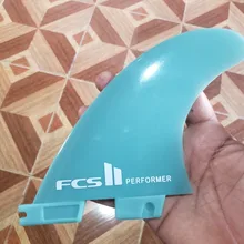 plastic finber glass FCS II surf fin nature color