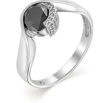 

Master brilliant ring with sapphire and white gold diamonds