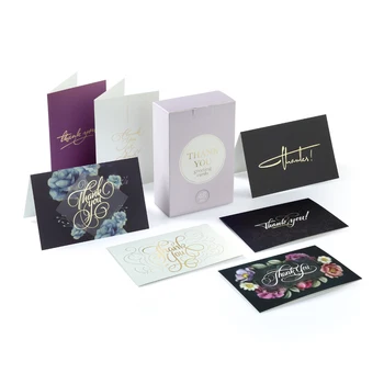 

Viko Thank You Card Pack with 7 Different Design Inside - Choose from 2 Quantity Set Options (Pack of 48)