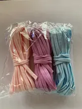 Cinta elástica de goma para mascarilla, cordón de aceite para colgar en la oreja, accesorios de ropa de protección, DIY, 5MM, 5 yardas