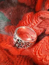 Anillo Vintage de plata fina con cola de zorro para hombre y mujer, Joyería de Halloween de fiesta Steampunk, regalos