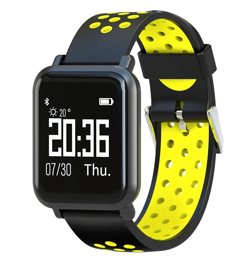 Cпортивные смарт-часы CARCAM SMART WATCH SN60 фитнес-трекер - Цвет: Желтый