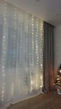 LED Garland Curtains Usb-Power-Fairy-Lights Christmas-Decoration Living-Control Remote
