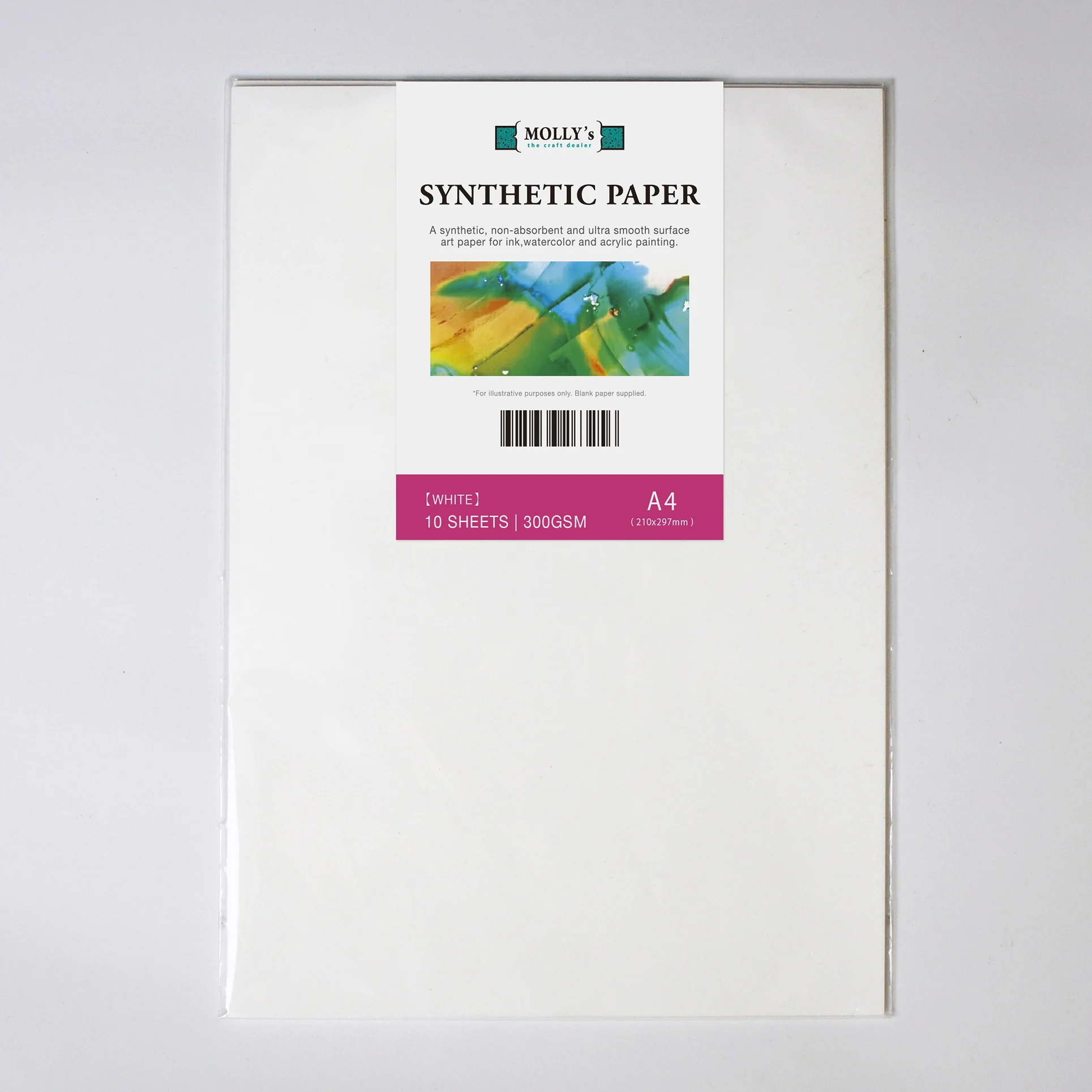 Scrapbooking Paper Alcohol Ink Paper White A4 Smooth Synthetic Paper Yupo For Alcohol Ink Painting Drawing DIY Crafts