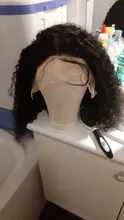Cynosure-pelucas de cabello humano con encaje frontal para mujeres negras, Remy, rizado, brasileño, prearrancado, cierre de encaje, 13x4/13x6