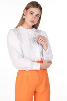 

Markapia Ruffle Detail Shirt