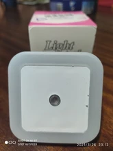 Led-Night-Light Corridor-Lamp Eu-Us-Plug Bedroom Wireless-Sensor Mini for Baby Square