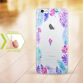 

Personalized iPhone 6-6 Plus Thin Transparent Silicone Phone Cover (Flower Temalı-8)