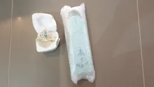 Disney-Conjunto de princesas de Frozen, Elsa, Anna, guantes corona, varita de corazón, conjunto de anillo y pendientes para niñas, regalo de cumpleaños y Navidad para fiesta, Juguetes