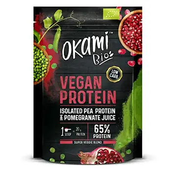 

Okami Bio | Pea protein with organic pomegranate | Vegan protein | Provides essential amino acids | 500gr.