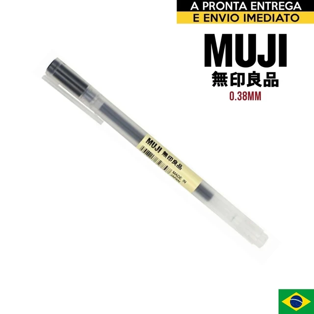 Original) Japan Imported 0.38mm Black Muji Gel Pen - AliExpress