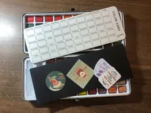 SeamiArt-Juego de acuarela con purpurina, 72/90 colores, suministros de pintura de arte