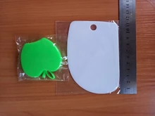 Cortador de masa para pasteles, espátula para raspador de crema de pastel, cortador de pasta, raspador de borde de dientes Irregular, 3 uds.