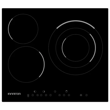 

INFINITON VIT3F30D vitroceramic plate-3 fires, 60 cm. Wide, 9 power levels, timer