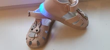 Clibee-Sandalias de gelatina para niñas pequeñas, zapatos ortopédicos clásicos de moda para niños y niñas, zapatos de cuero con luz LED