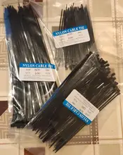 Wire-Zip-Ties-Set Cable Fasteners Hardware Industrial-Supply Self-Locking Plastic Nylon