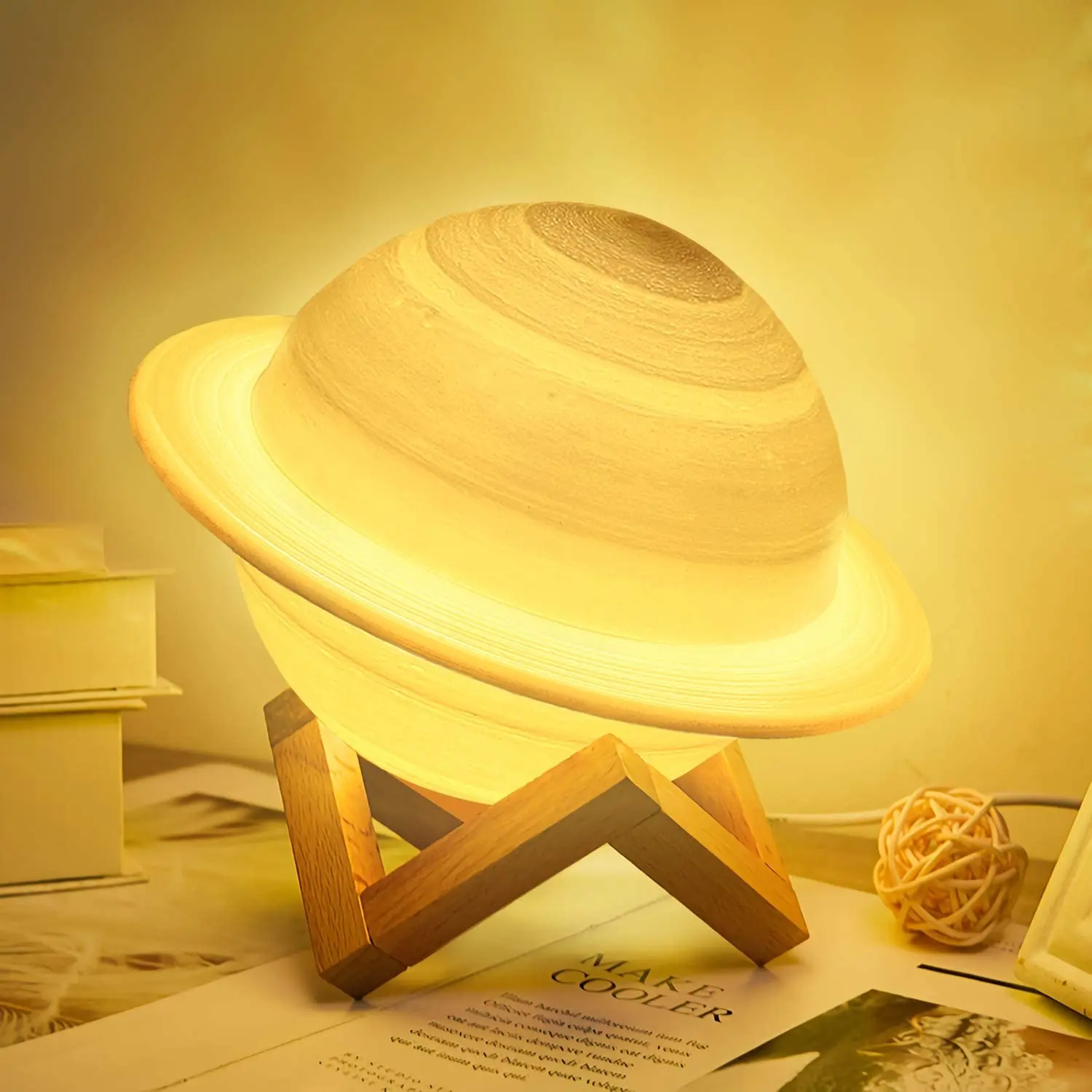 3D печать лампа Сатурна moon Lamp 3/16 Color s Change Touch Usb Led Night светильник 3 Sky Planet Moon Home Decor gift |