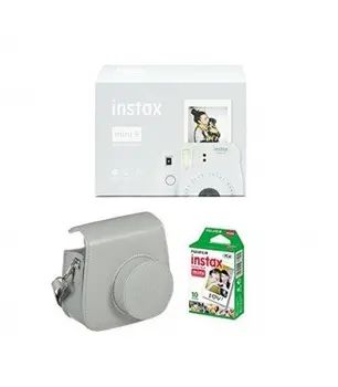 

FUJIFILM INSTAX MINI 9 + 10 PHOTOS + ORIGINAL CASE-WHITE