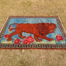 Богемный Декор среднего размера гобелен в стиле бохо Лев ковер 5'1'' X 7'3''