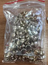 100sets 6/8mm Metal Double Cap Rivets Studs Round Rivet for Leather Craft Bag Belt Clothing